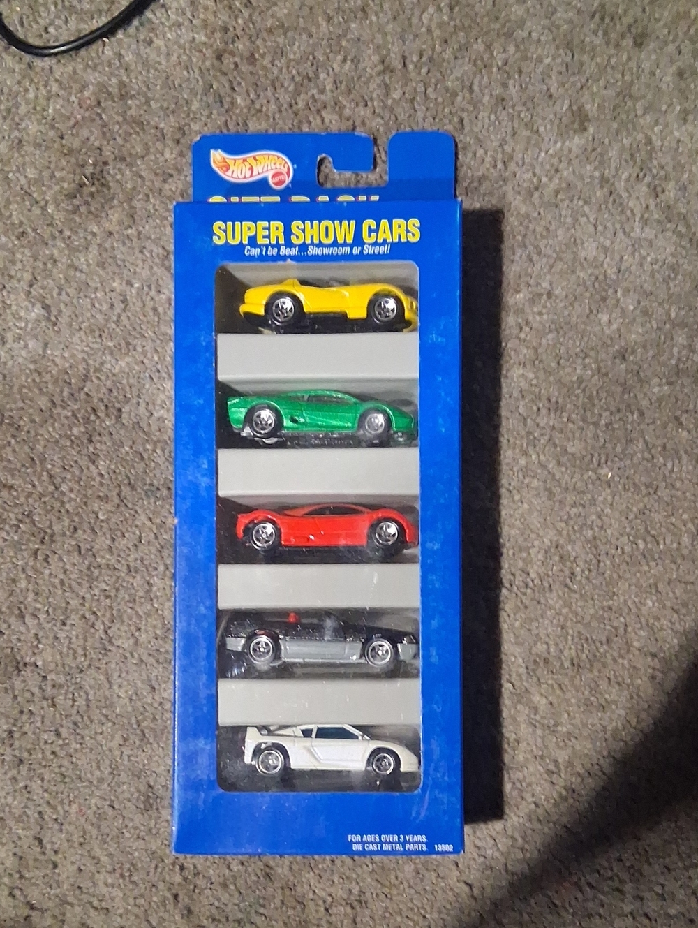 Super Show Cars 5-Pack - Yellow, Green, Red, Silver, White